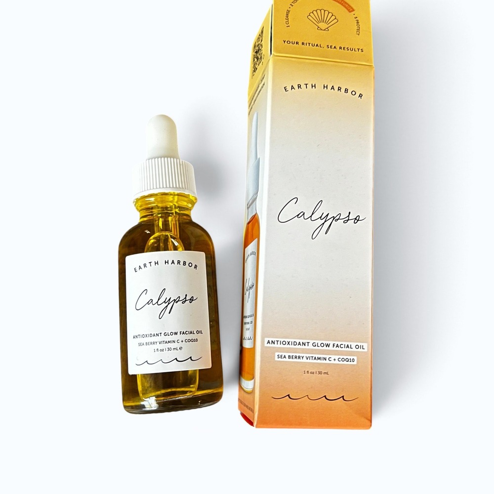 Earth Harbor Calypso Antioxidant Glow Facial Oil 1 oz Vitamin C CoQ10 NE